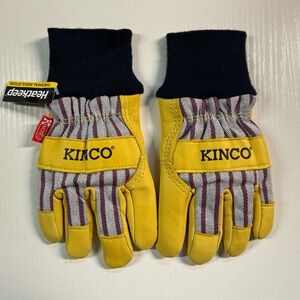 Kinco - Kid's Lined Premium Pigskin Leather Work and Ski Gloves NWT!